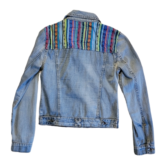 Colorful Patchwork Denim Jacket - Picture 7 of 15